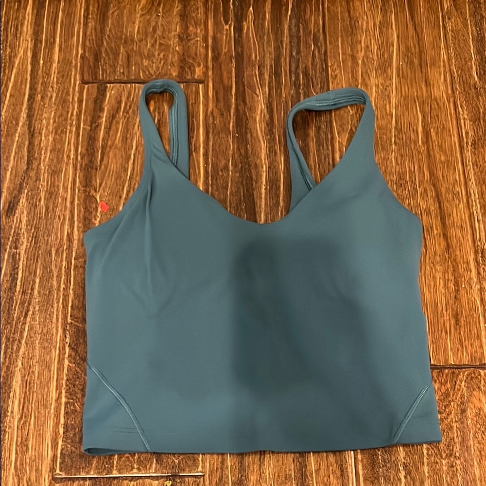 Teal Sleeveless Crop Top